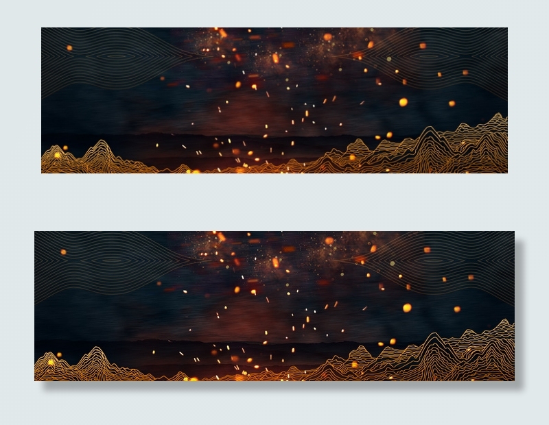 炫酷黑色时尚科技banner(1920*600px 	       )psd模版下载