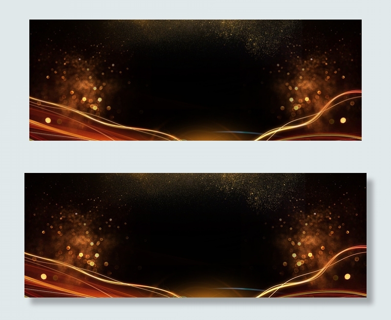 黑色大气科技企业年会展板