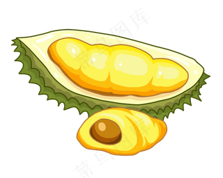 新鲜水果榴莲肉