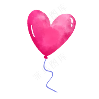 儿童节心形气球