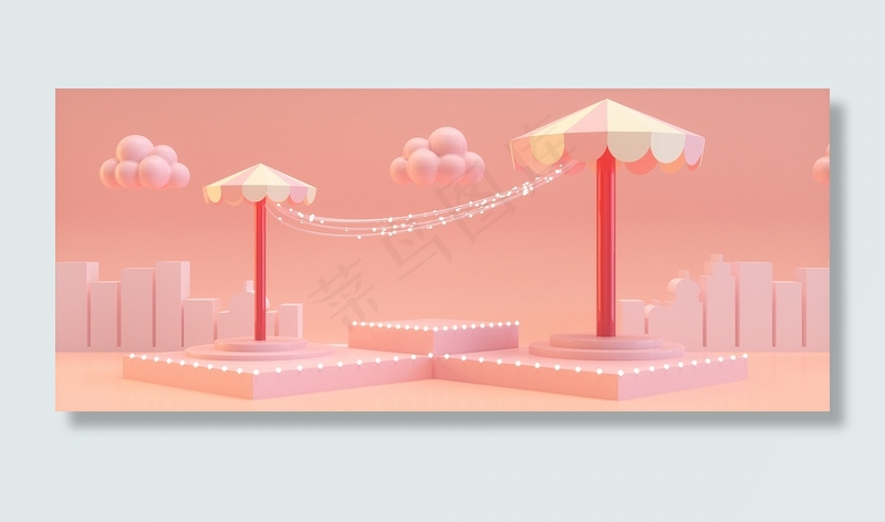 淘宝电商展台banner(1920*800px 	       )psd模版下载