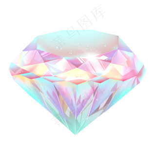 梦幻唯美彩虹七彩钻石