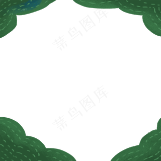 卡通植物边框下载