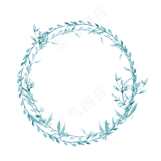 绿叶枝藤装饰边框