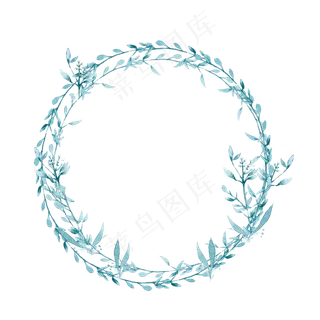 绿叶枝藤装饰边框