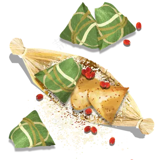 2018端午节小竹篓里装着的粽