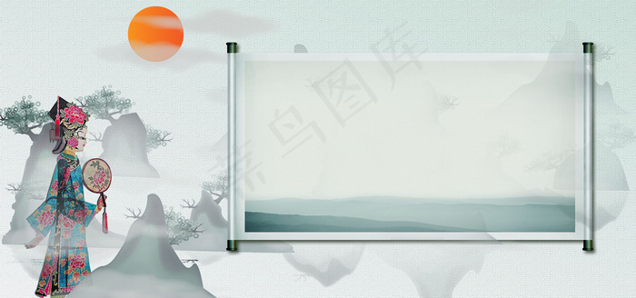 中国风大气皮影banner(1920*900px 	       )psd模版下载