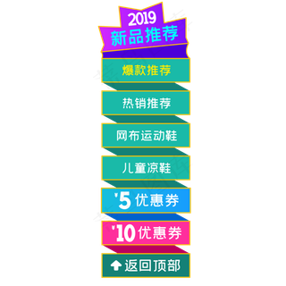 电商侧边悬浮上新导航栏