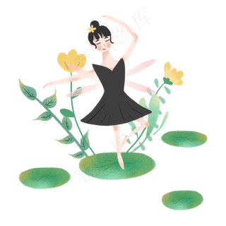 夏天跳舞的小精灵