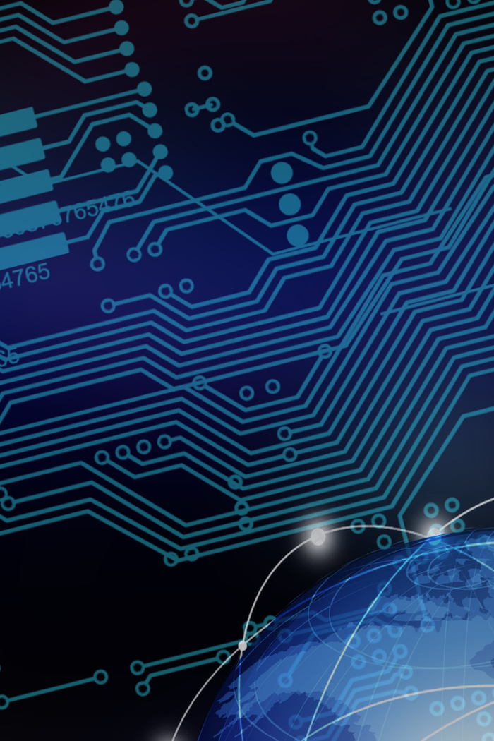 蓝色科技星光年会源文件H5背景