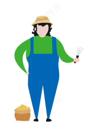 五一劳动节夸大撞色扁平化矢量卡