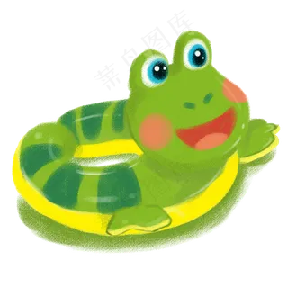 大暑小暑清凉消暑卡通动物泳圈