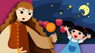 扁平风母亲节月下母女配图