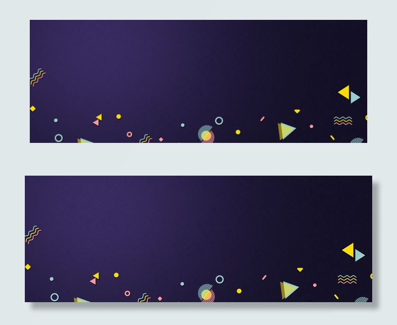 社团纳新几何渐变紫色banner
