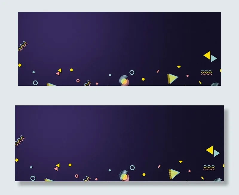 社团纳新几何渐变紫色banner(1920*700px 	       )psd模版下载