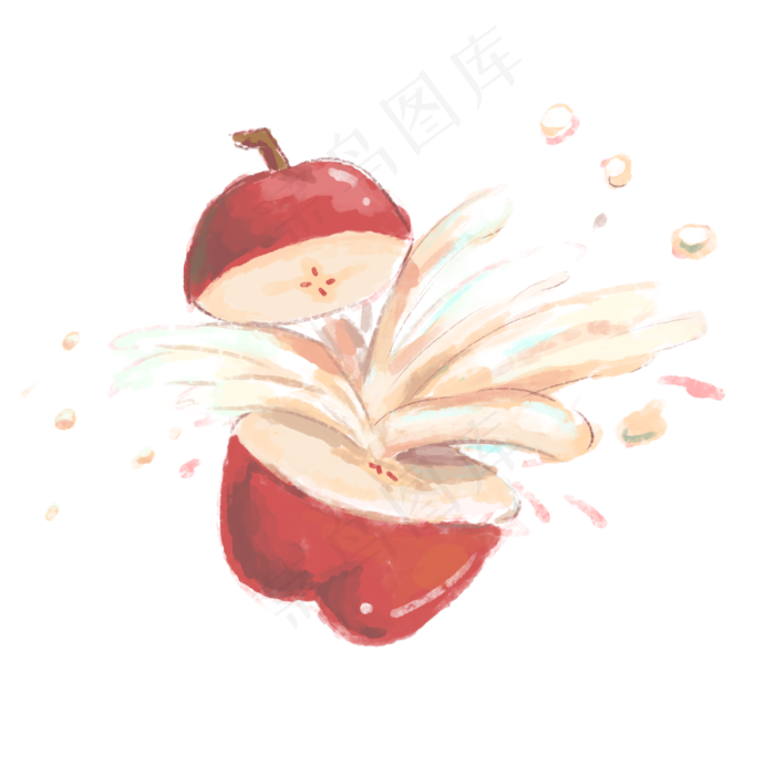 植物水果苹果果汁效果