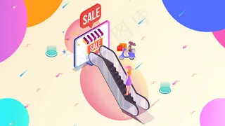 电商促销手机购物互联网金融商用图