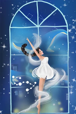 十二星座之天蝎座白裙女孩