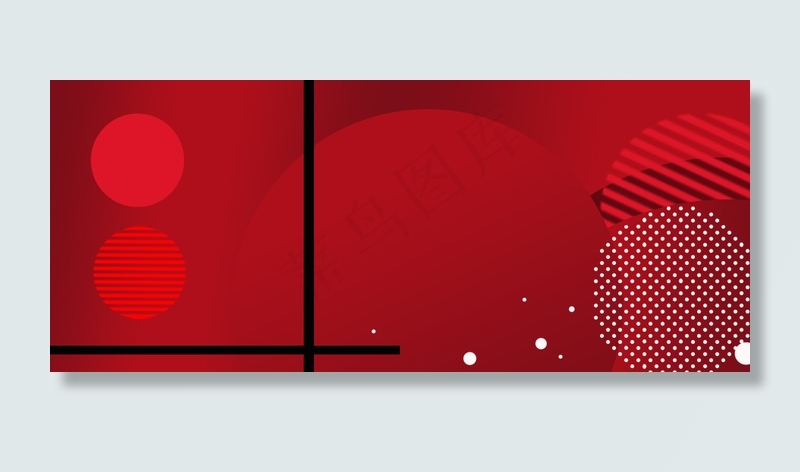 商务大气几何渐变红色质感电商风背景