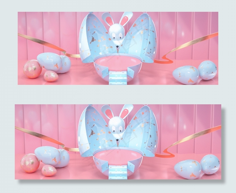 复活节电商促销背景