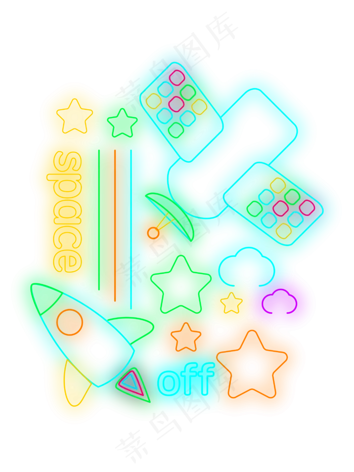 折扣电商装饰荧光折扣(3000X4000(DPI:300))psd模版下载