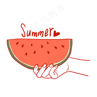卡通西瓜PNG免抠素材