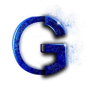 蓝色星空字母G