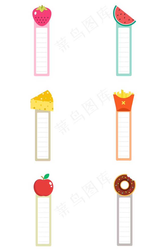 卡通食物书签组图