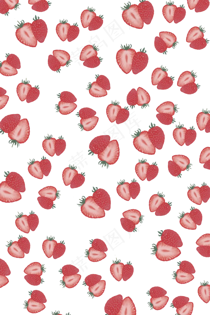 美味草莓(2910X1712(DPI:300))psd模版下载
