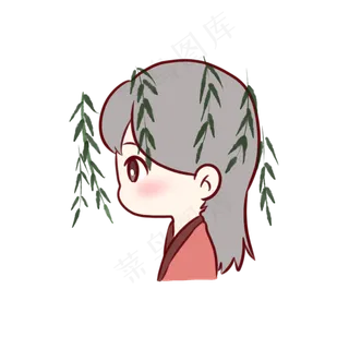 清明节之站在柳树下的女子 清明节之站在柳树下的女子