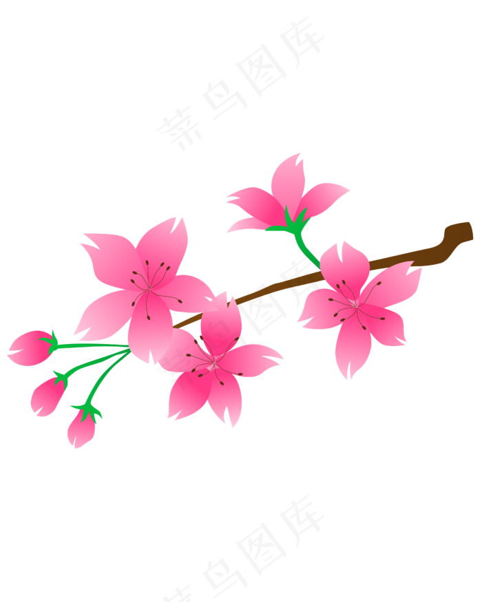 矢量免扣卡通花朵(4167*5208px 300 dpi )ai矢量模版下载