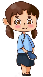 五四青年节女学生形象