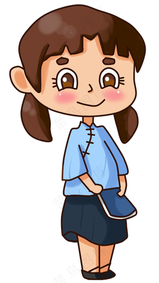 五四青年节女学生形象