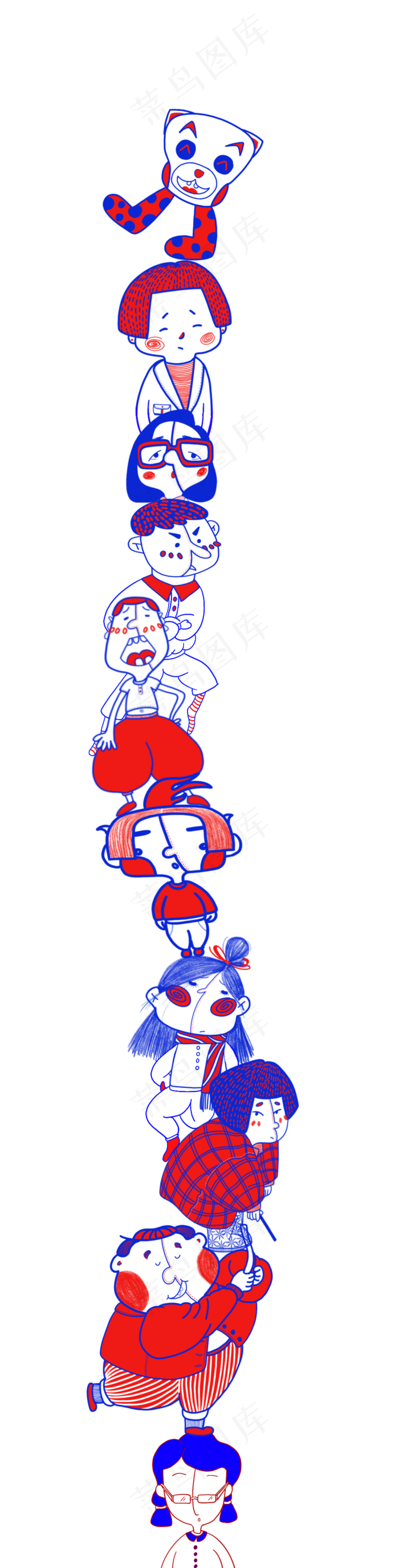 手绘风毕业季学生时代玩闹