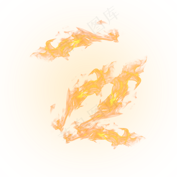 炫酷火焰烟雾光效数字2