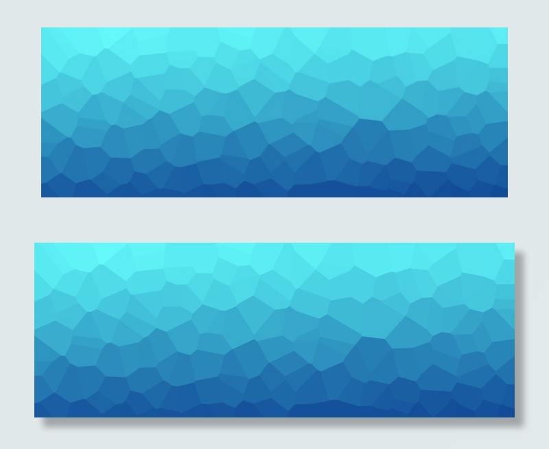 蓝色低多边形底纹banner背景