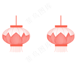 手绘节假日灯笼