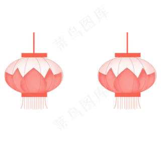 手绘节假日灯笼