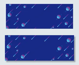 科技风波普几何邀请函