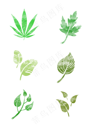 水墨植物树叶可商用元素