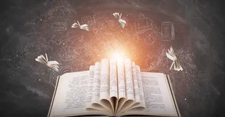 创意教育黑板书本