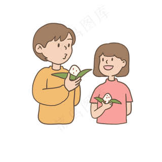 端午节吃粽子包粽子免抠元素下载