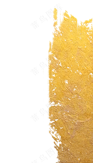 黄金金箔装饰边框油漆,免抠元素 黄金金箔装饰边框油漆,免抠元素