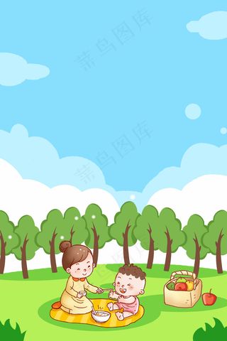 春天带宝宝去郊游