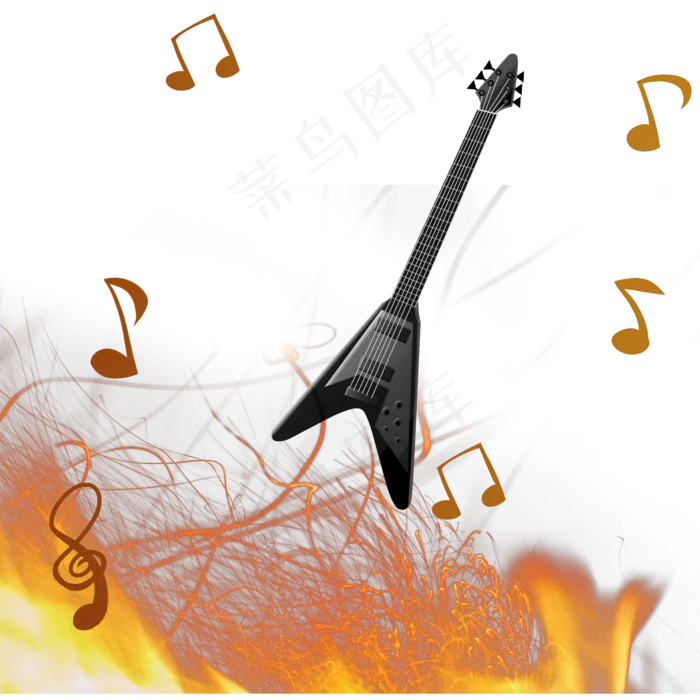 电吉他摇滚乐器(2000X2000(DPI:300))psd模版下载