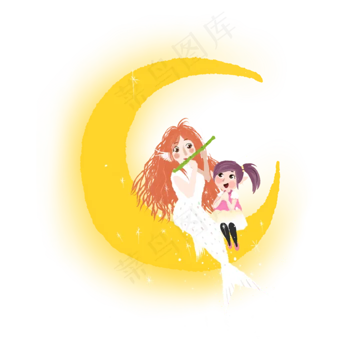 儿童节母女(2000X2000(DPI:300))psd模版下载