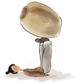 古代街头杂技人物,免抠元素