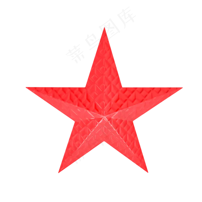 红色纹理质感五角星(2000X2000(DPI:300))psd模版下载