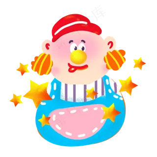 愚人节搞怪的小丑,免抠元素