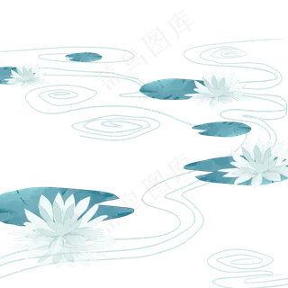 睡莲花纹